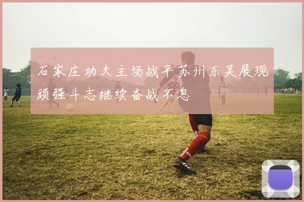 石家庄功夫主场战平苏州东吴展现顽强斗志继续奋战不息
